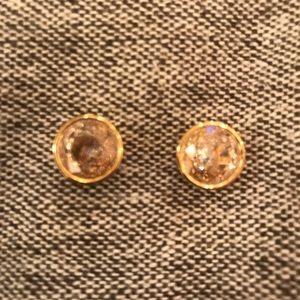 Michael Kors gold and crystal earrings